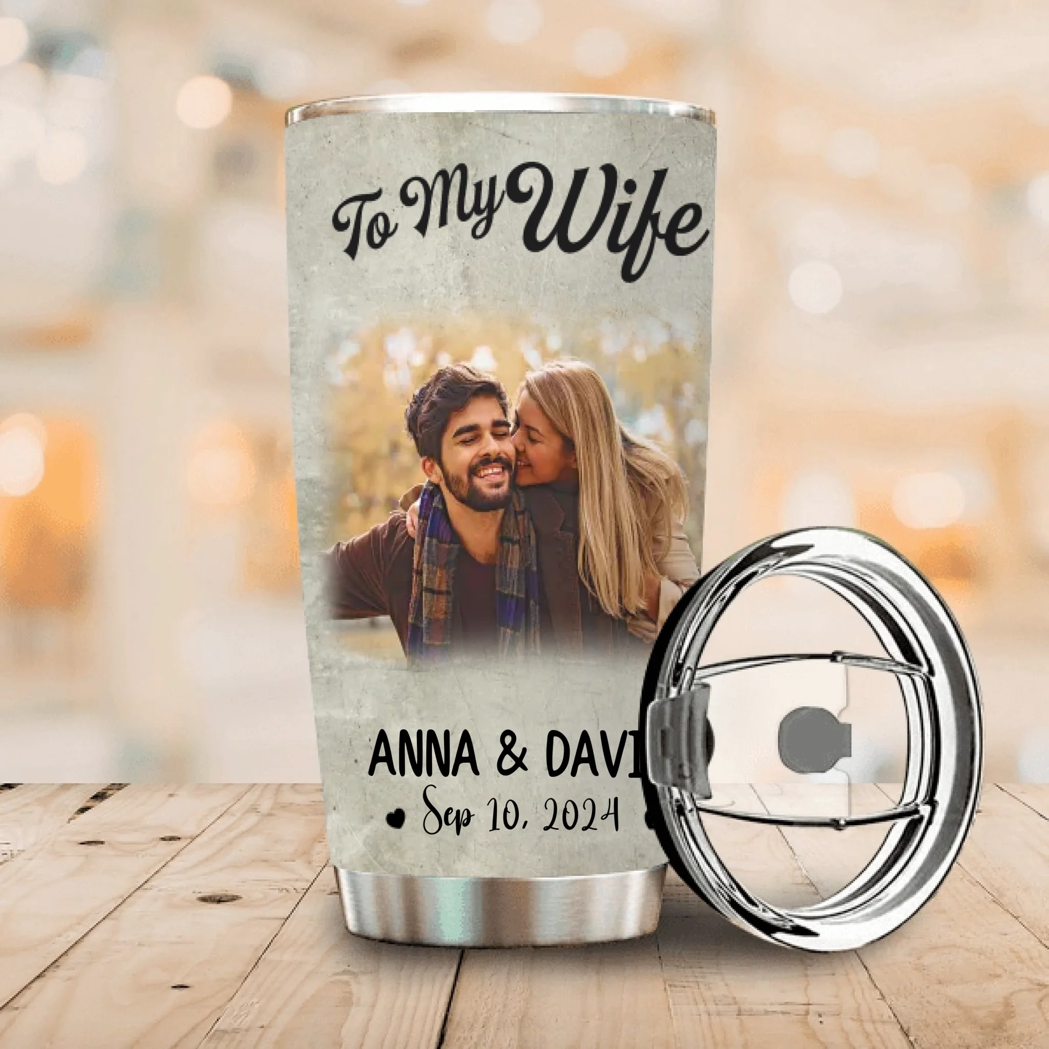 To My Wife Tumbler – You & Me Personalized Gift from Husband - 89Prints