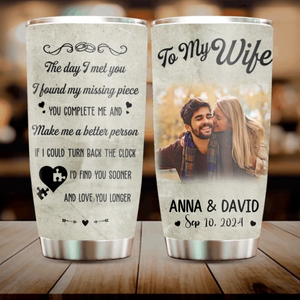 To My Wife Tumbler – You & Me Personalized Gift from Husband - 89Prints