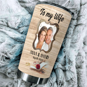 To My Wife Personalized Tumbler – You & Me Anniversary Gift - 89Prints