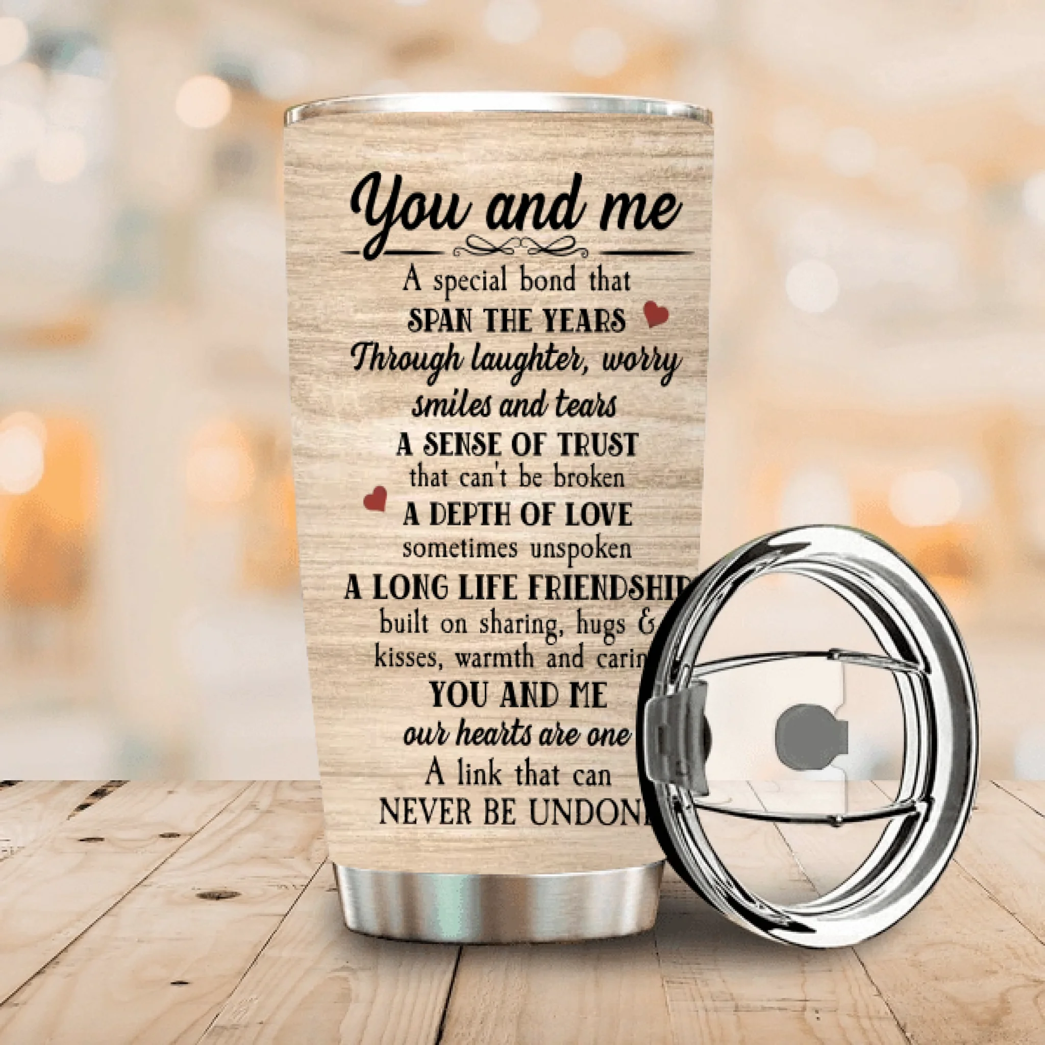 To My Wife Personalized Tumbler – You & Me Anniversary Gift - 89Prints