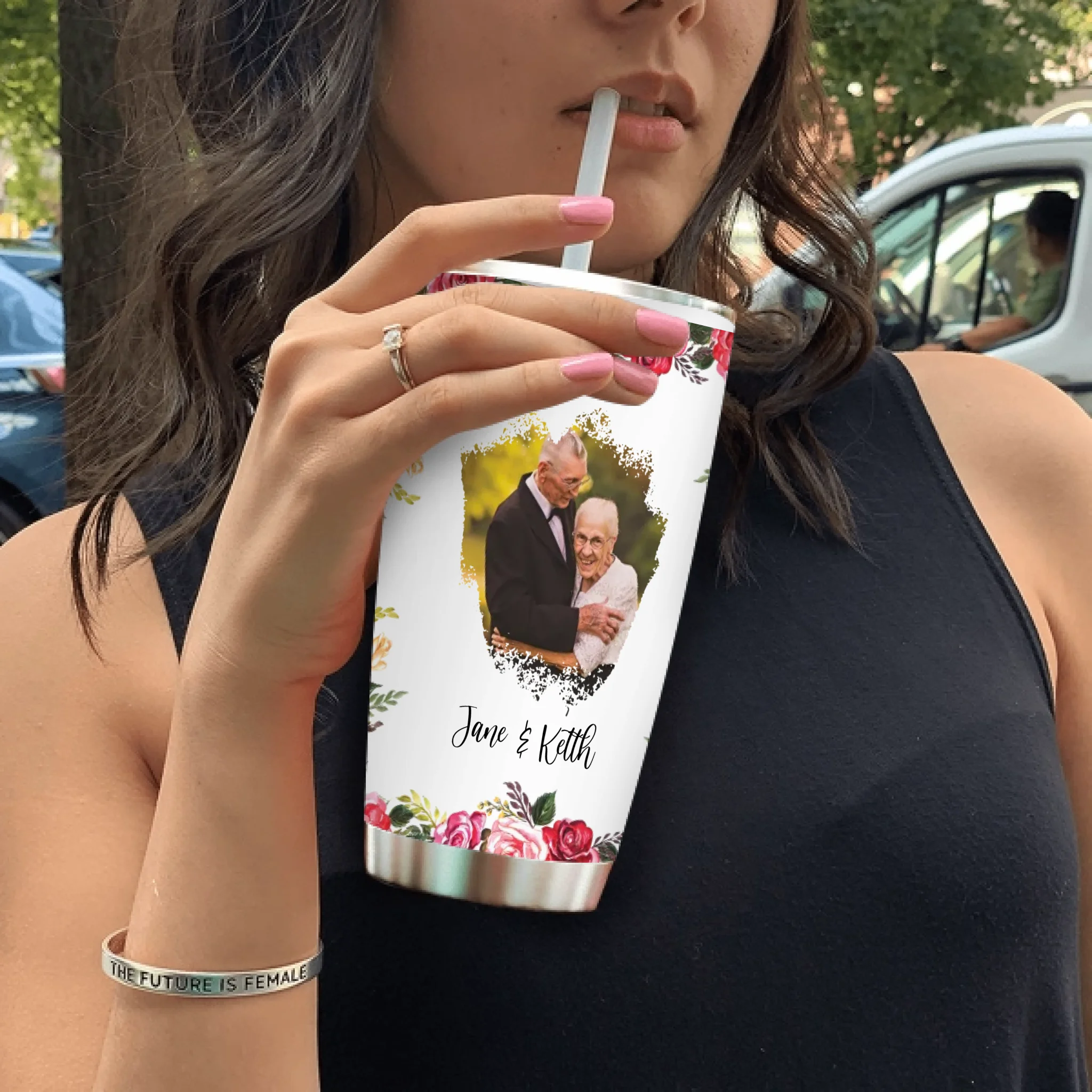 Funny Husband Tumbler – Grumpy Old Husband of a Spoiled Wife Personalized Cup - 89Prints