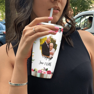 Funny Husband Tumbler – Grumpy Old Husband of a Spoiled Wife Personalized Cup - 89Prints