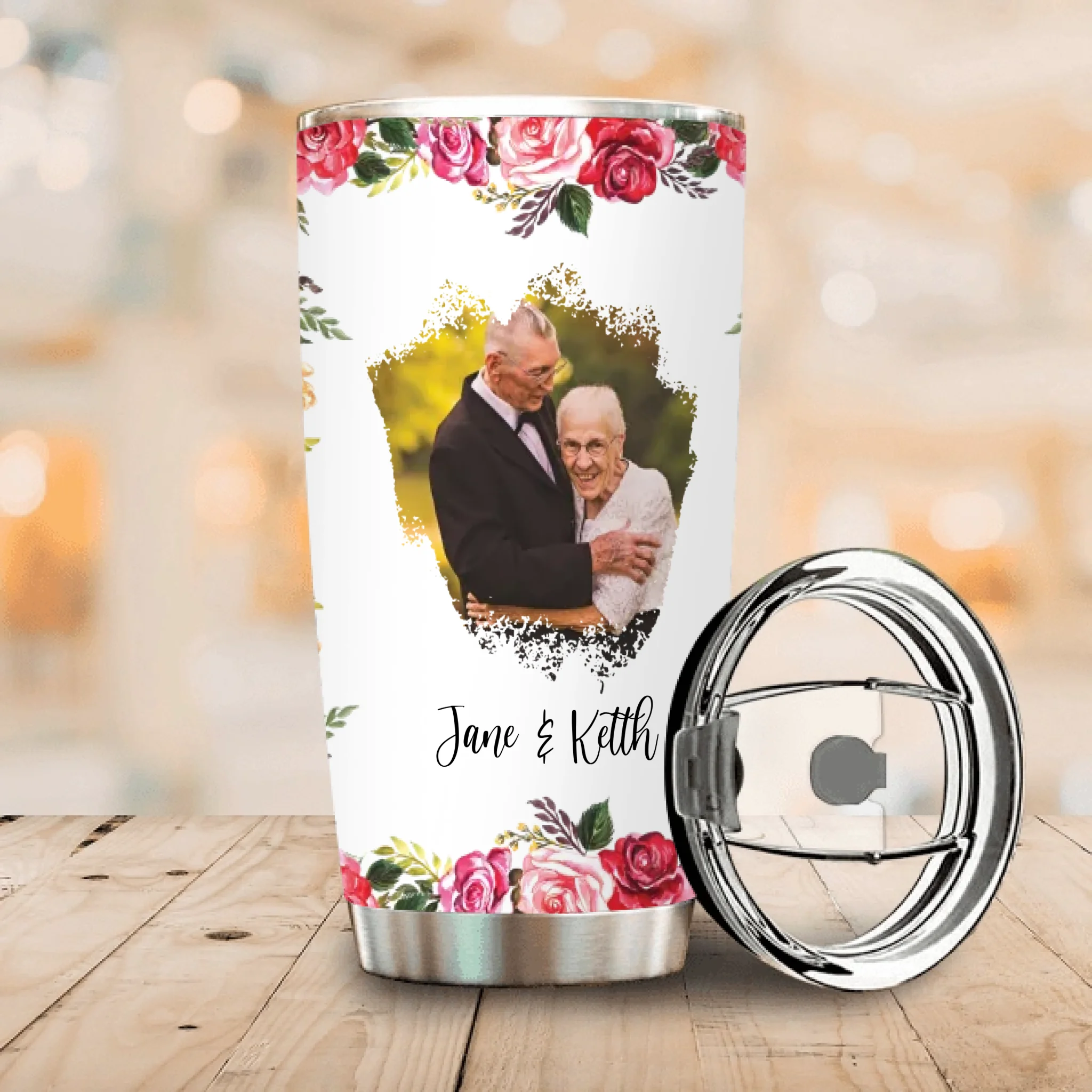 Funny Husband Tumbler – Grumpy Old Husband of a Spoiled Wife Personalized Cup - 89Prints