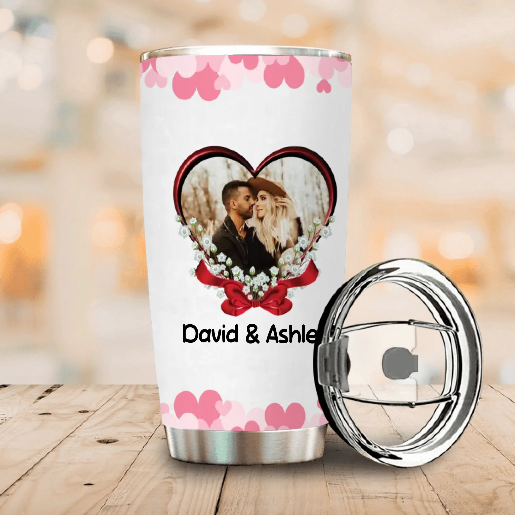 Personalized Tumbler for Eternal Connection - Forever Love Gift - 89Prints