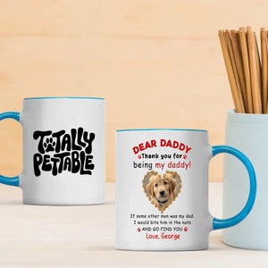 Cute Personalized Gift from the Dog – Thank You for Being My Daddy Mug – 89Prints