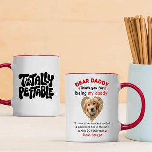 Cute Personalized Gift from the Dog – Thank You for Being My Daddy Mug – 89Prints