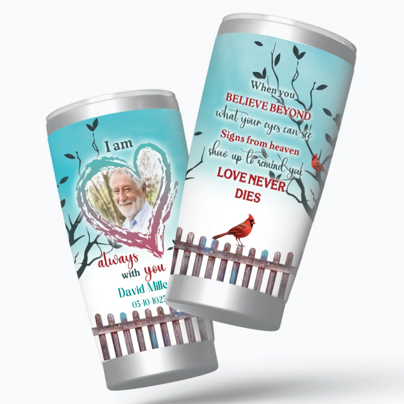 Forever in My Heart – Personalized Memorial Tumbler for Loved Ones - 89Prints