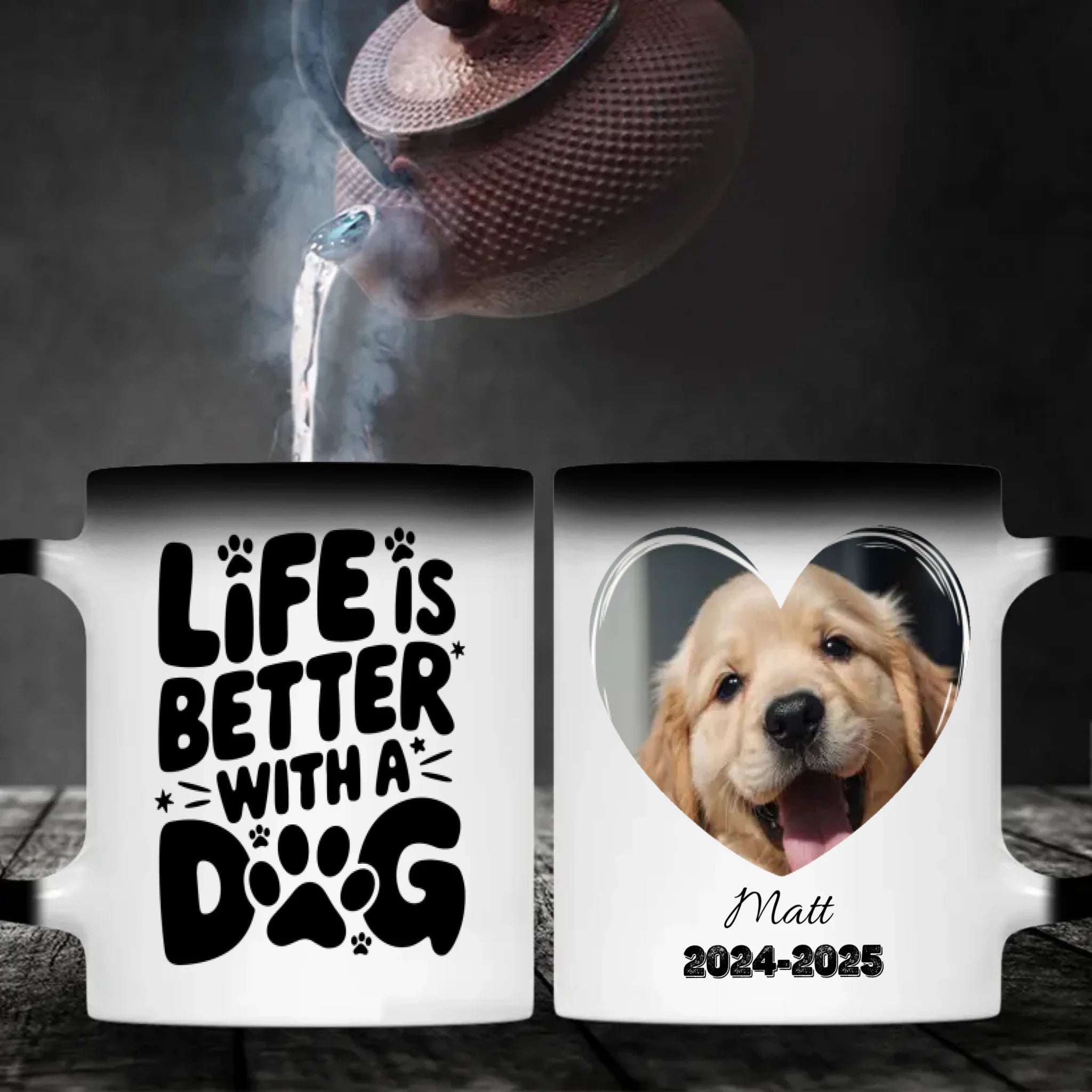 Personalized Dog Memorial Mug – Life Is Better with a Dog – Heartfelt Tribute Gift – 89Prints