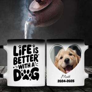 Personalized Dog Memorial Mug – Life Is Better with a Dog – Heartfelt Tribute Gift – 89Prints