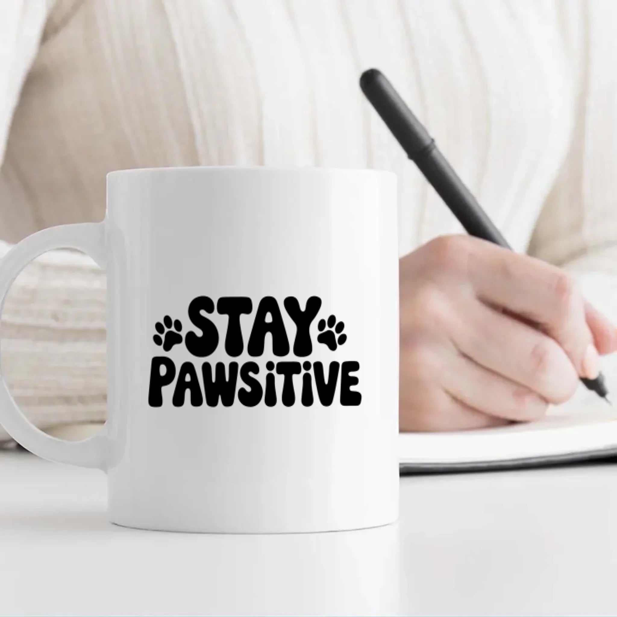 Personalized Stay Pawsitive Dog Mug – Custom Pet Photo Gift – 89Prints