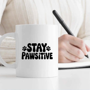 Personalized Stay Pawsitive Dog Mug – Custom Pet Photo Gift – 89Prints