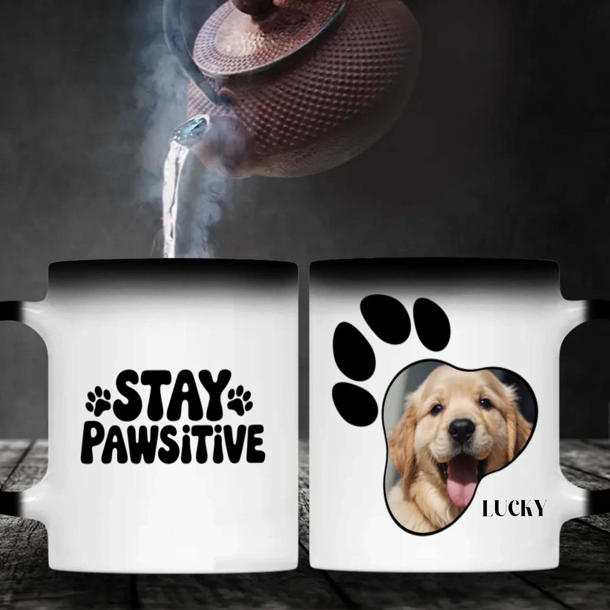 Personalized Stay Pawsitive Dog Mug – Custom Pet Photo Gift – 89Prints