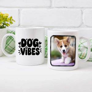 Dog Vibes Magic Mug – Personalized Heat Sensitive Coffee Mug with Your Dog Photo - 89Prints