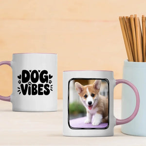 Dog Vibes Magic Mug – Personalized Heat Sensitive Coffee Mug with Your Dog Photo - 89Prints