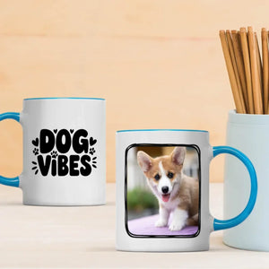 Dog Vibes Magic Mug – Personalized Heat Sensitive Coffee Mug with Your Dog Photo - 89Prints