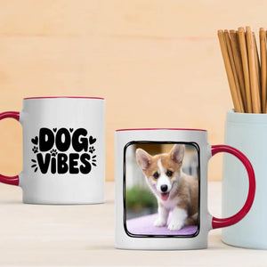 Dog Vibes Magic Mug – Personalized Heat Sensitive Coffee Mug with Your Dog Photo - 89Prints