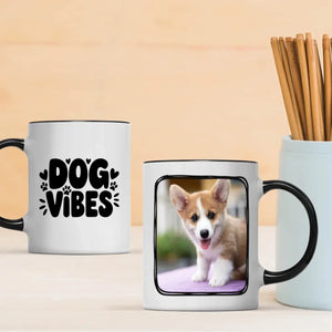 Dog Vibes Magic Mug – Personalized Heat Sensitive Coffee Mug with Your Dog Photo - 89Prints