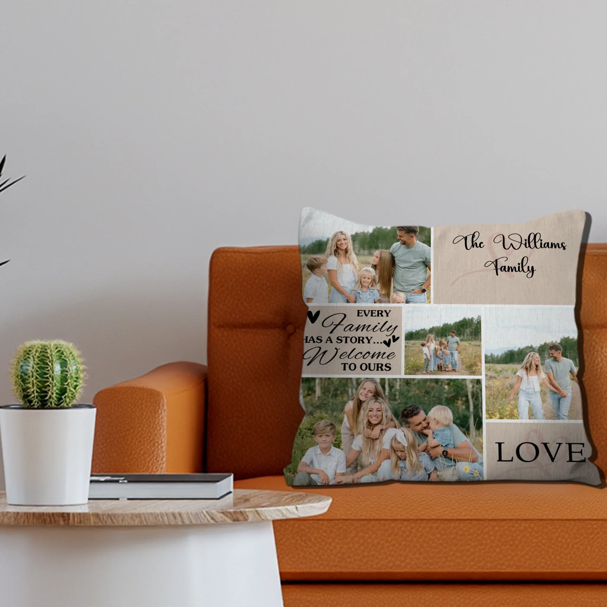 Custom Family Pillow – Love, Laughter & Togetherness - 89Prints