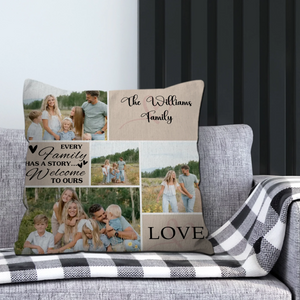 Custom Family Pillow – Love, Laughter & Togetherness - 89Prints