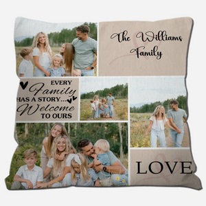 Custom Family Pillow – Love, Laughter & Togetherness - 89Prints
