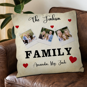 Custom Family Pillow – Add Warmth & Style to Your Home - 89Prints