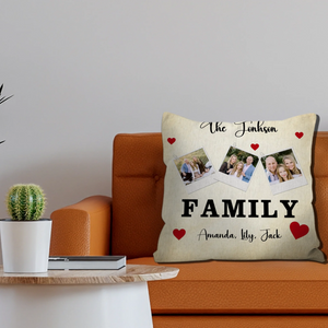 Custom Family Pillow – Add Warmth & Style to Your Home - 89Prints