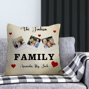 Custom Family Pillow – Add Warmth & Style to Your Home - 89Prints