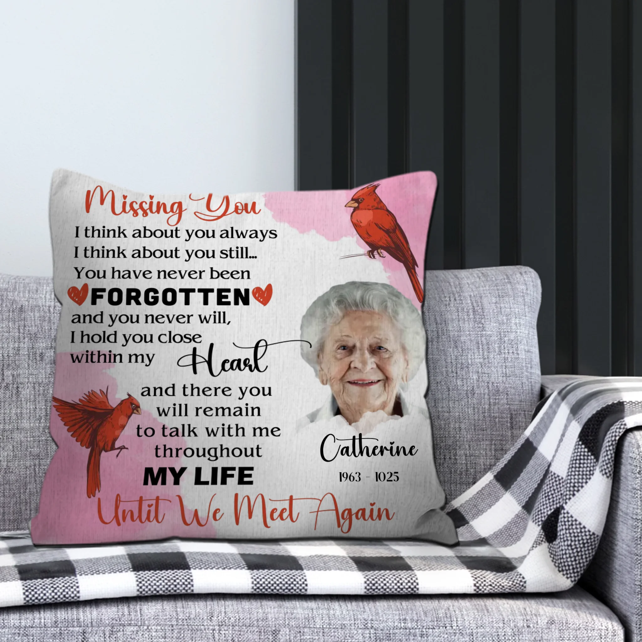 Treasured Memories – Custom Grandma Pillow Personalized with Love - 89Prints