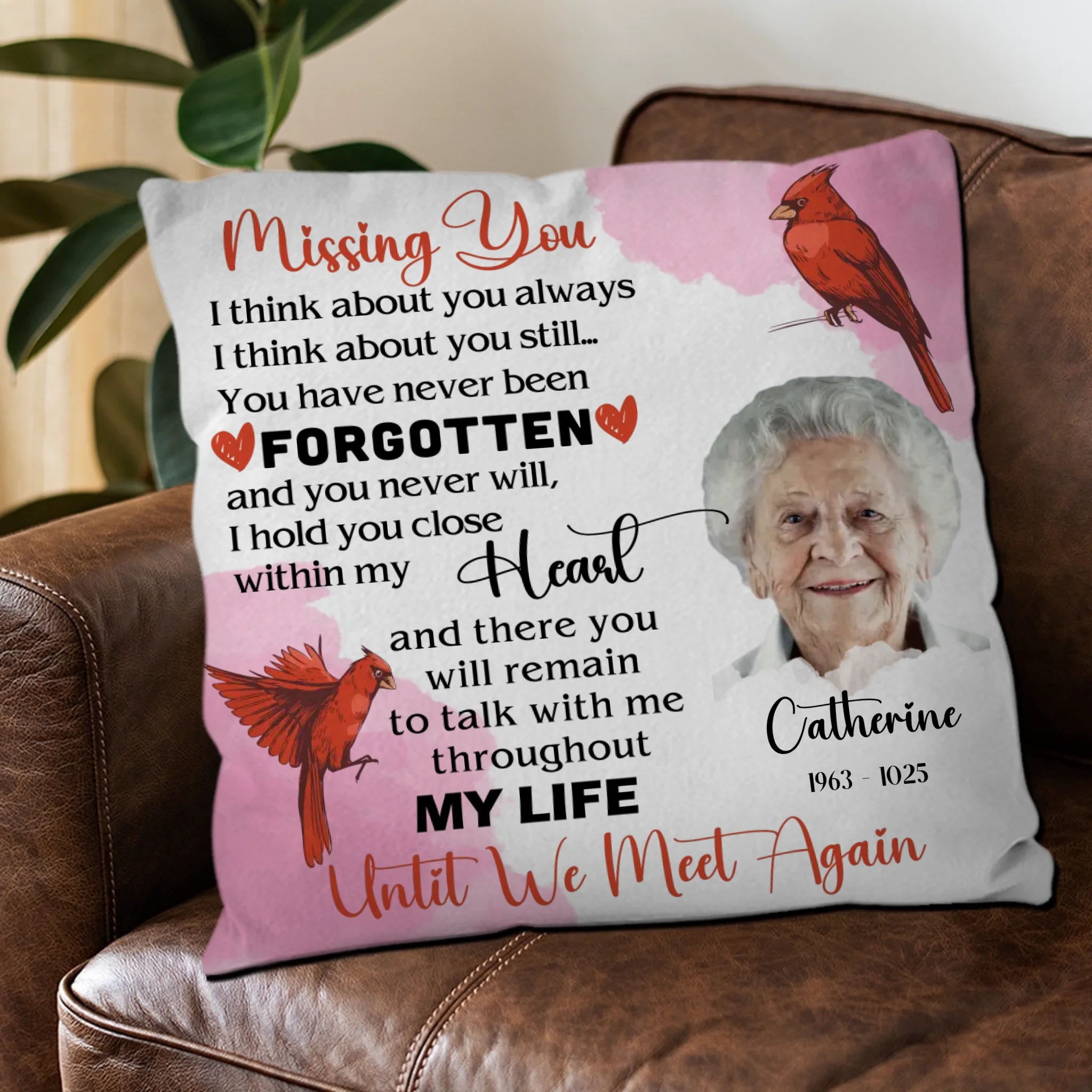 Treasured Memories – Custom Grandma Pillow Personalized with Love - 89Prints