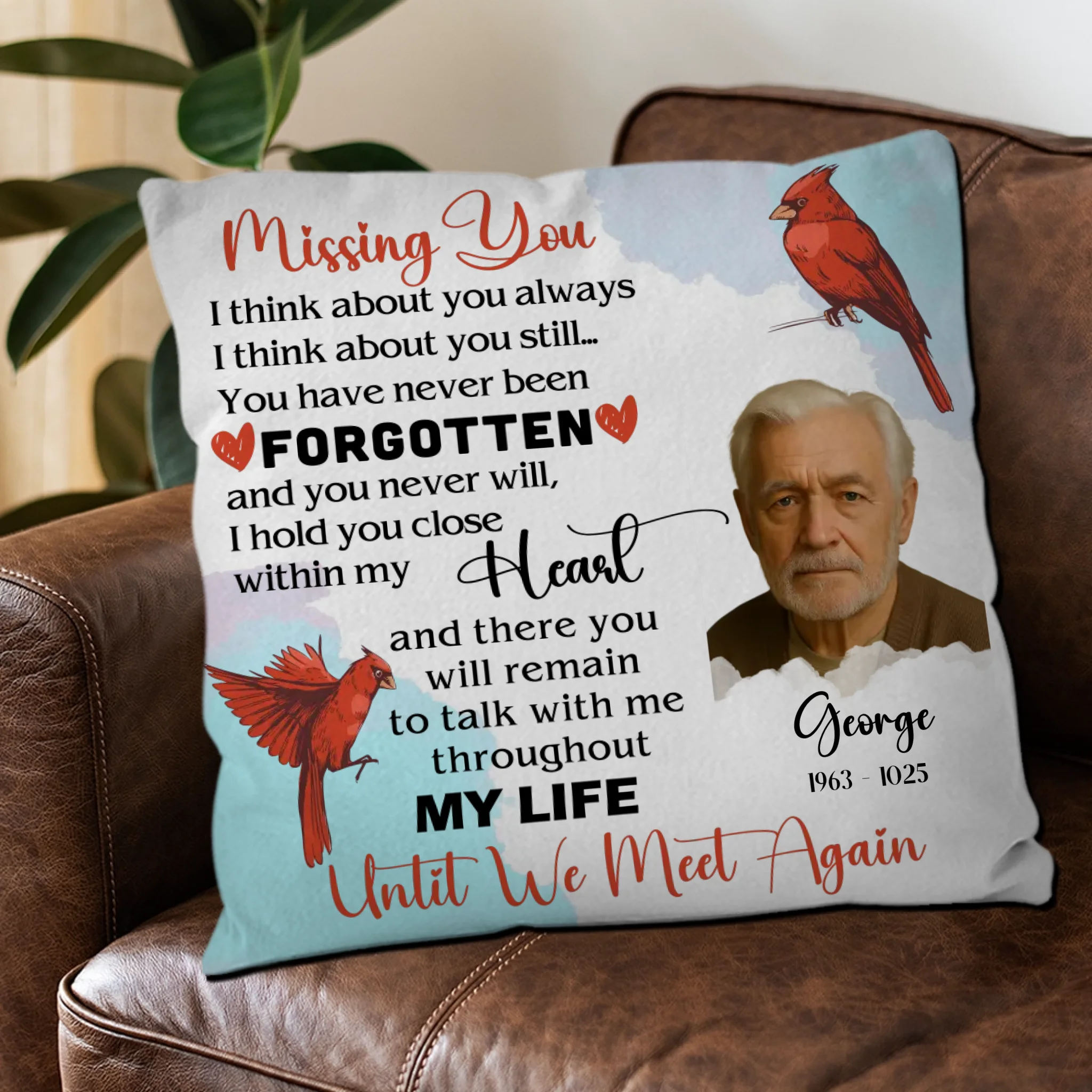Grandpa, You Are My Life – Personalized Pillow for Daily Remembrance - 89Prints