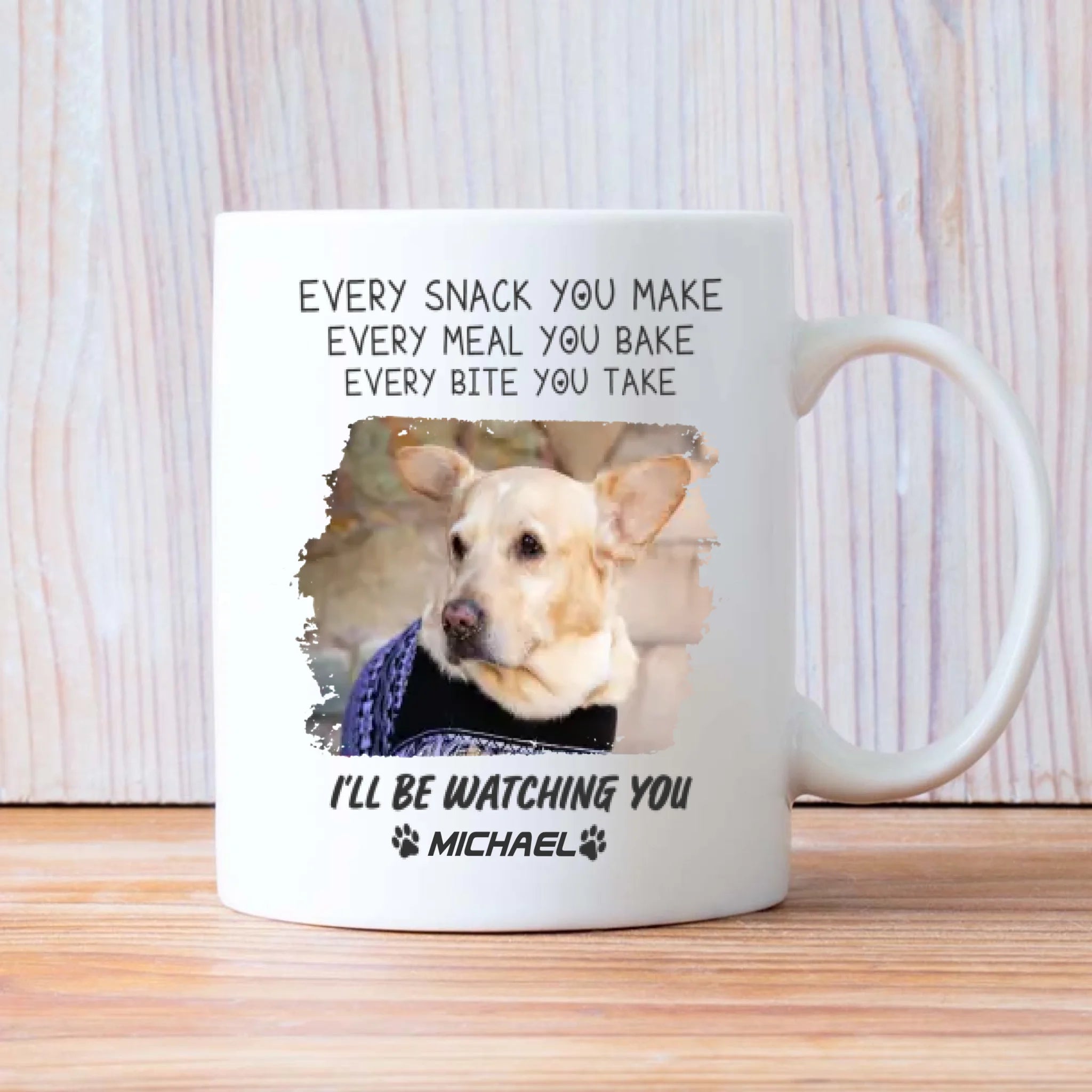 Fur Mama Personalized Dog Mug – Funny “I’ll Be Watching You” Gift for Dog Lovers – 89Prints
