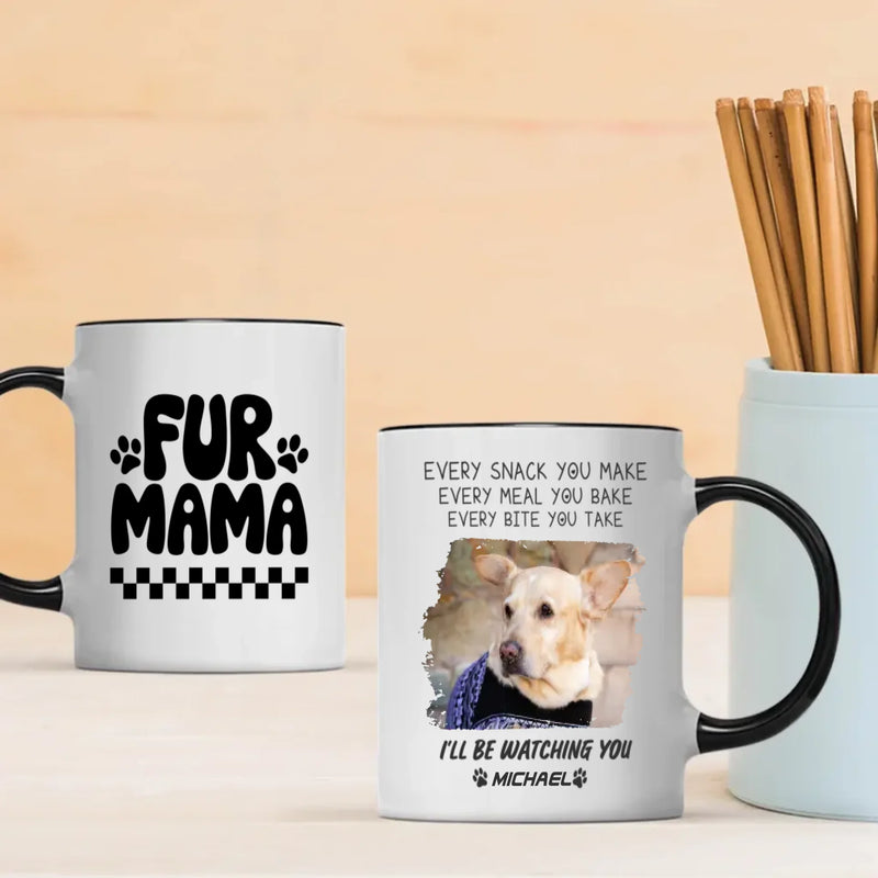 Fur Mama Personalized Dog Mug – Funny “I’ll Be Watching You” Gift for Dog Lovers – 89Prints