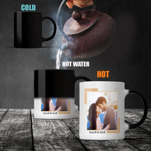 Only You Personalized Color-Trimmed Mug with Custom Photo A Romantic Gift for Couples - 89Prints