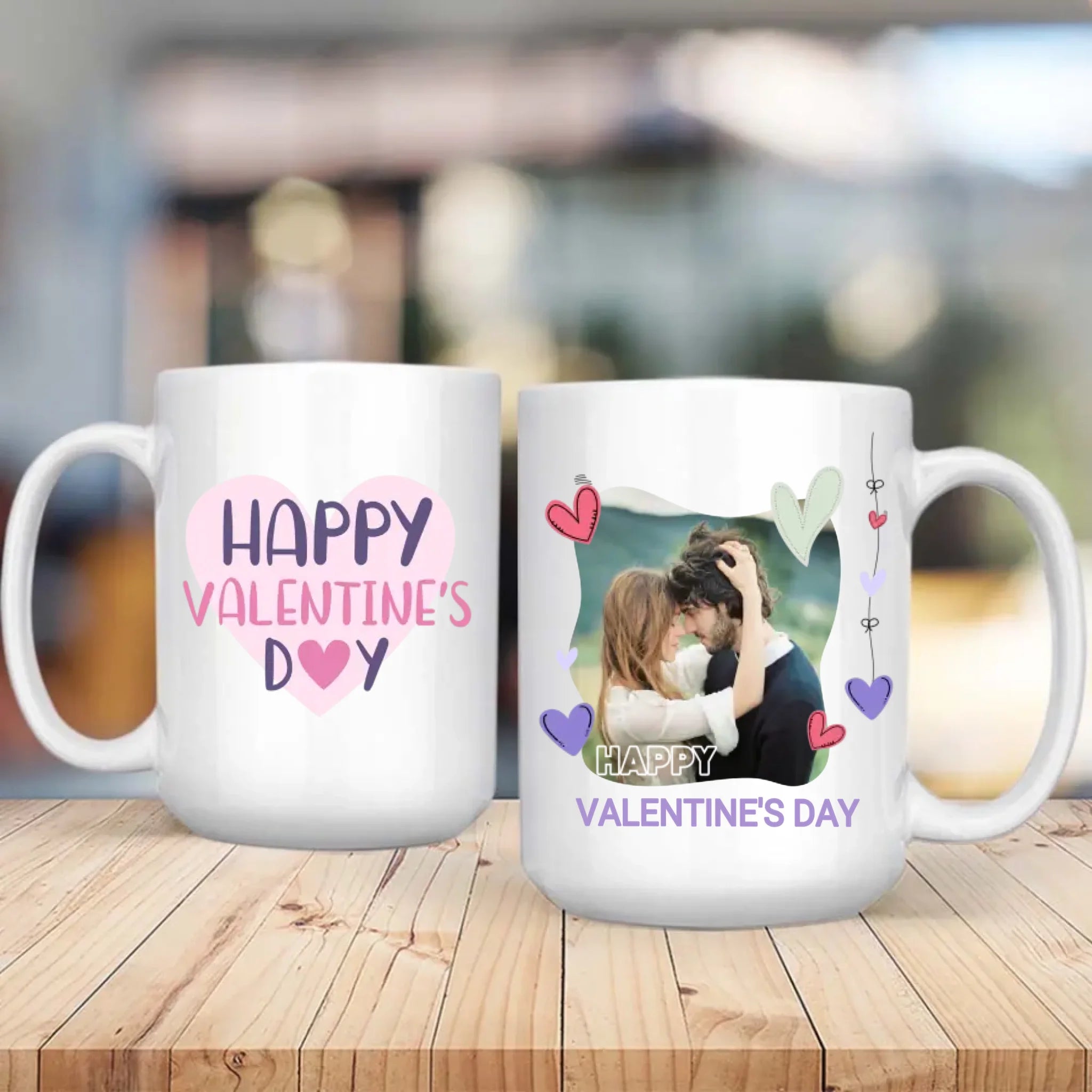 Love Is Everywhere Personalized Photo Mug A Unique Romantic Gift for Couples - 89Prints
