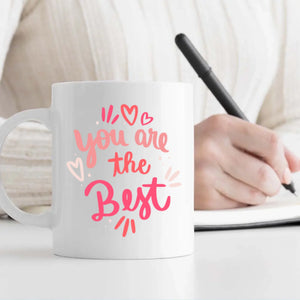 Personalized Couple Mug with Printed Photo and “You Are The Best” Message - 89Prints