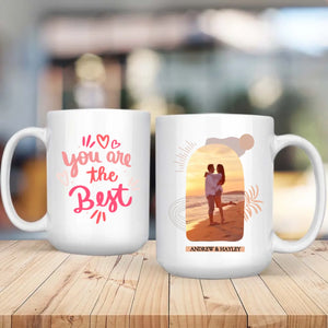 Personalized Couple Mug with Printed Photo and “You Are The Best” Message - 89Prints