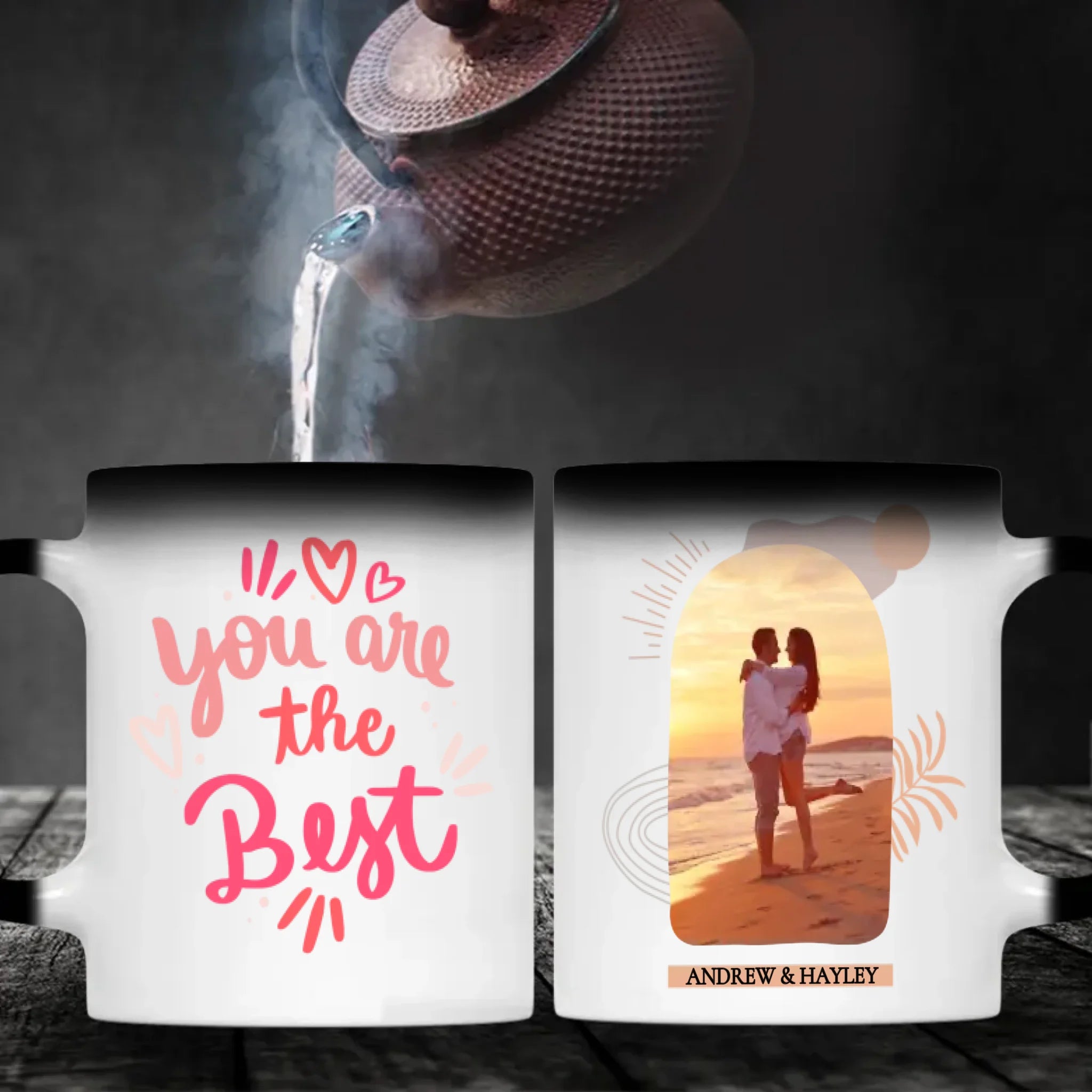 Personalized Couple Mug with Printed Photo and “You Are The Best” Message - 89Prints