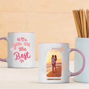Personalized Couple Mug with Printed Photo and “You Are The Best” Message - 89Prints