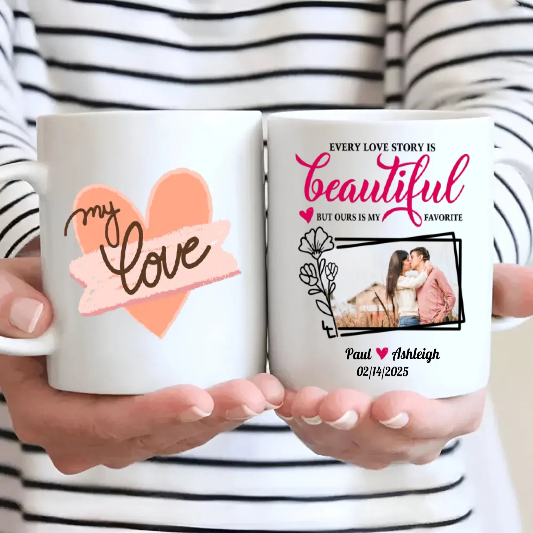 My Love Accent Mug – The Perfect Romantic Couple Mug to Celebrate Your Special Bond - 89Prints