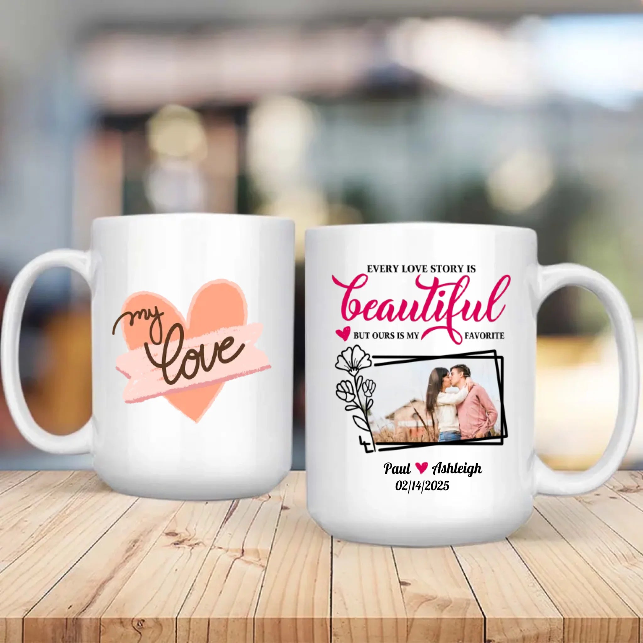 My Love Accent Mug – The Perfect Romantic Couple Mug to Celebrate Your Special Bond - 89Prints
