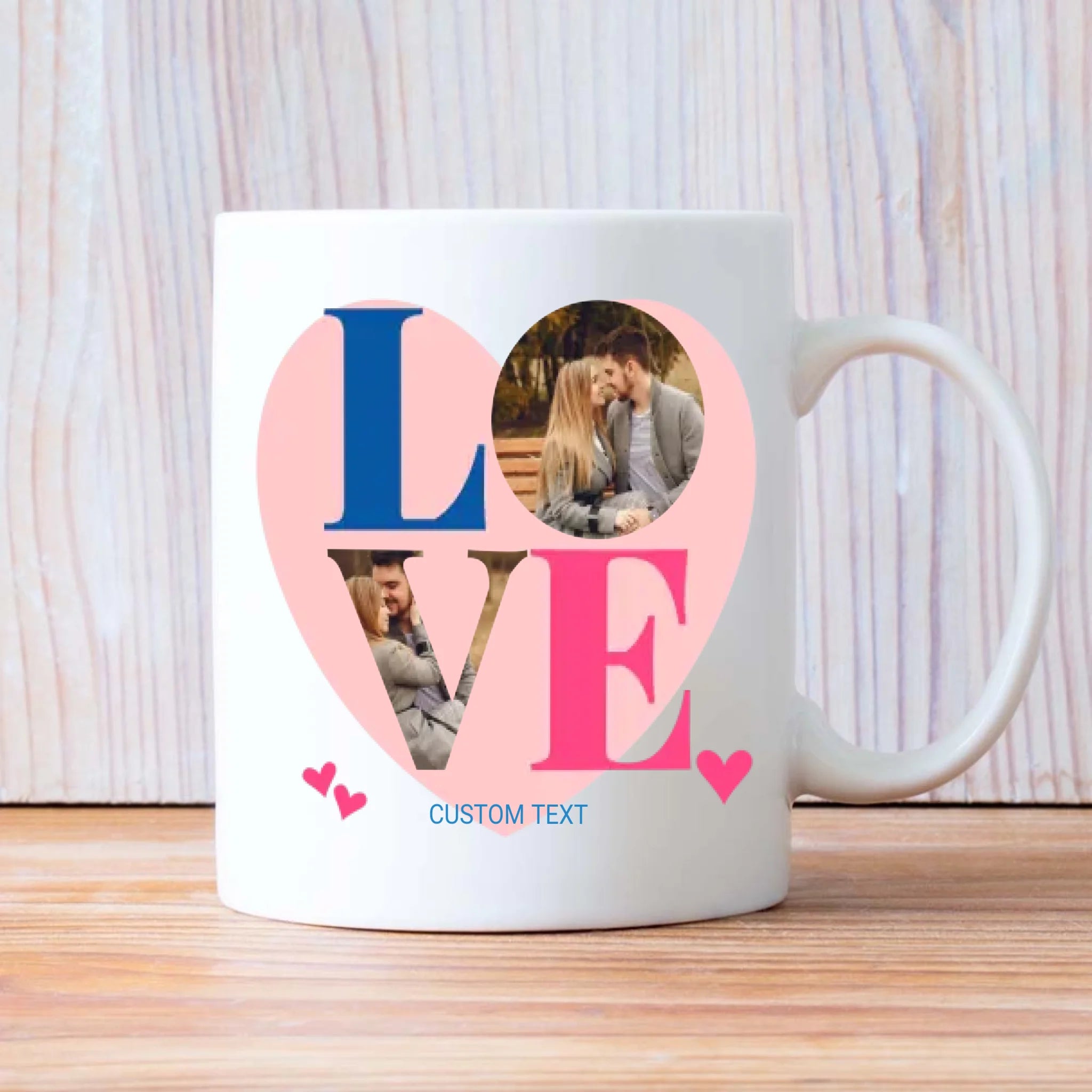 Heart-Shaped Couple Mugs for Lovers – A Perfect Gift to Connect Two Hearts - 89Prints