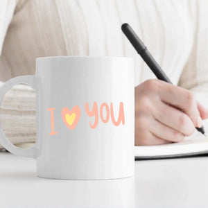 Heart-Shaped Couple Mugs for Lovers – A Perfect Gift to Connect Two Hearts - 89Prints