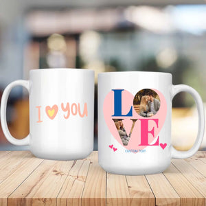 Heart-Shaped Couple Mugs for Lovers – A Perfect Gift to Connect Two Hearts - 89Prints