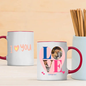 Heart-Shaped Couple Mugs for Lovers – A Perfect Gift to Connect Two Hearts - 89Prints