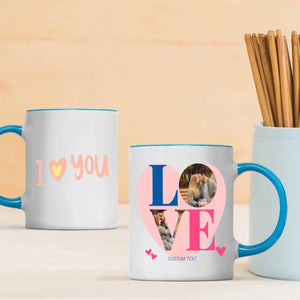 Heart-Shaped Couple Mugs for Lovers – A Perfect Gift to Connect Two Hearts - 89Prints