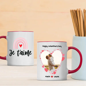 Unique Colored Rim Love Mug – Add a Stylish Touch to Your Love - 89Prints