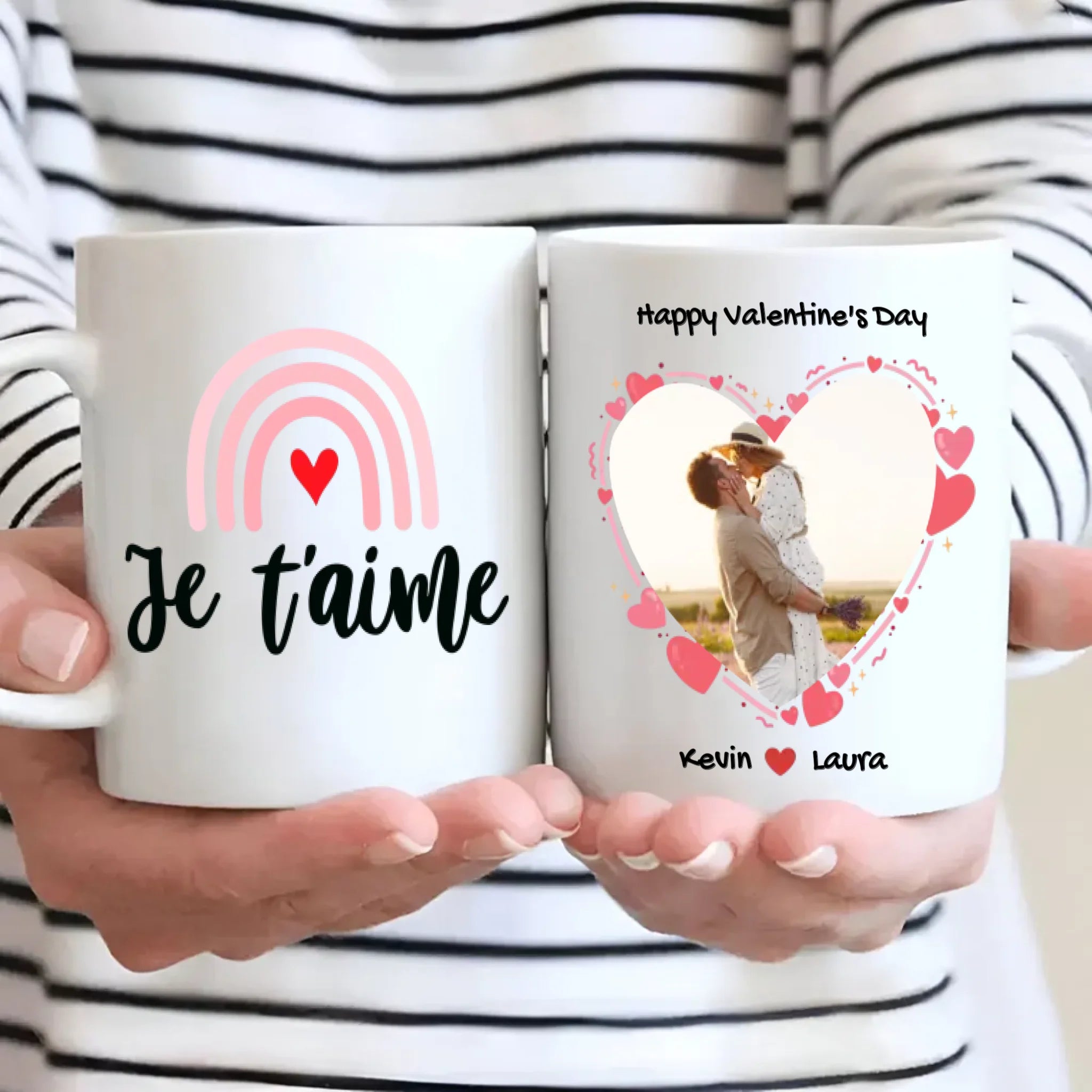 Unique Colored Rim Love Mug – Add a Stylish Touch to Your Love - 89Prints