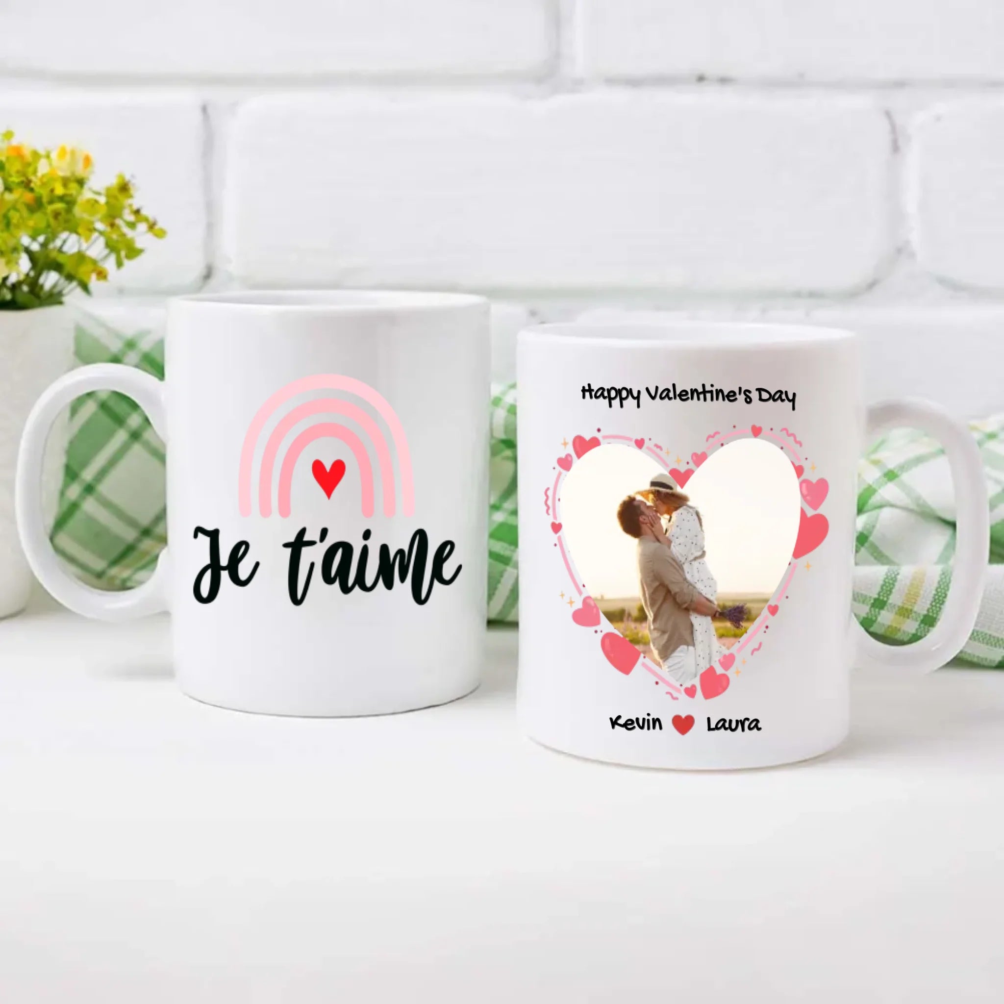 Unique Colored Rim Love Mug – Add a Stylish Touch to Your Love - 89Prints