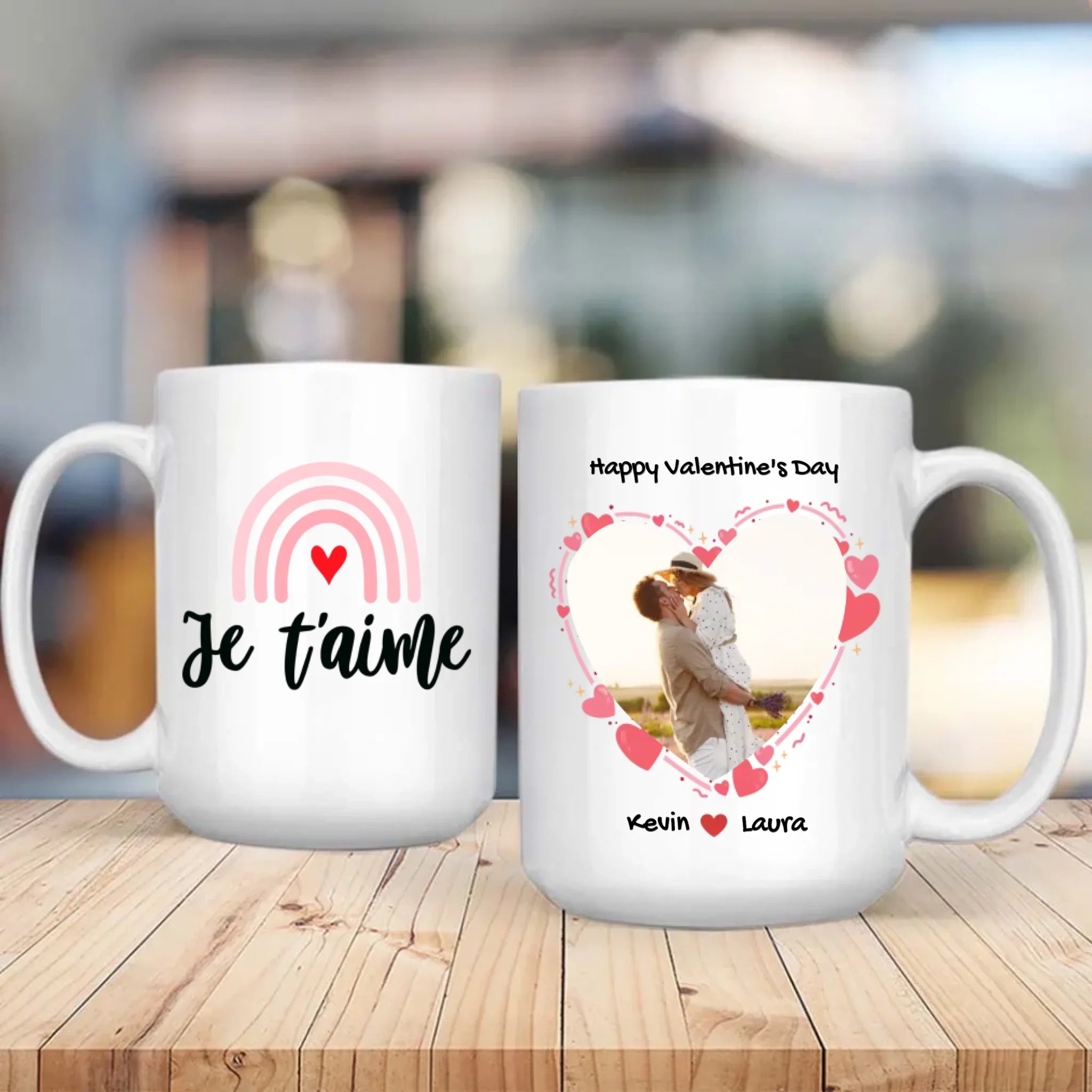 Unique Colored Rim Love Mug – Add a Stylish Touch to Your Love - 89Prints