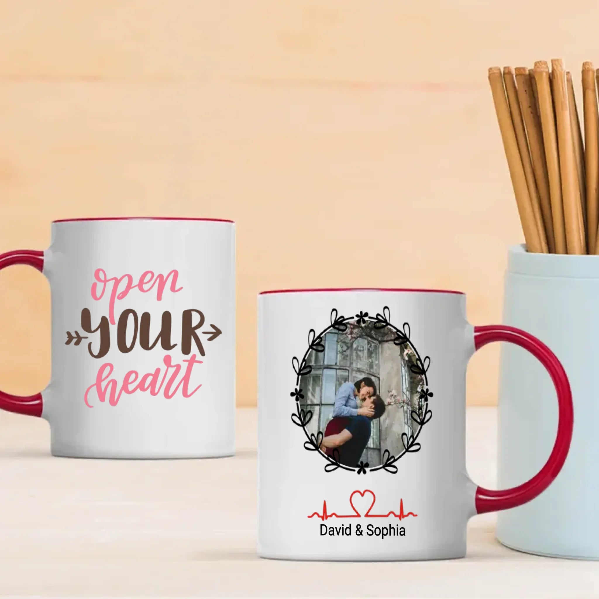 Love Mug with Printed Names – Speak Your Heart in Every Sip - 89Prints